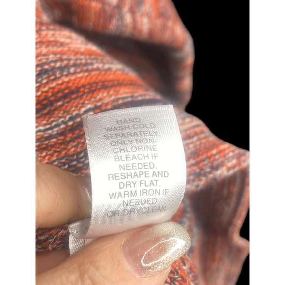 Pure Jill J Jill women's sweater Space Dyed Pullover Campari Boho V-Neck size XL - Picture 5 of 7